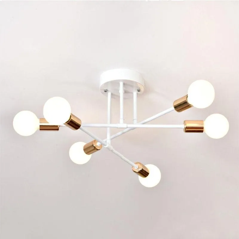 Smuxi 6/8 Head LED Industrial Iron Ceiling Light