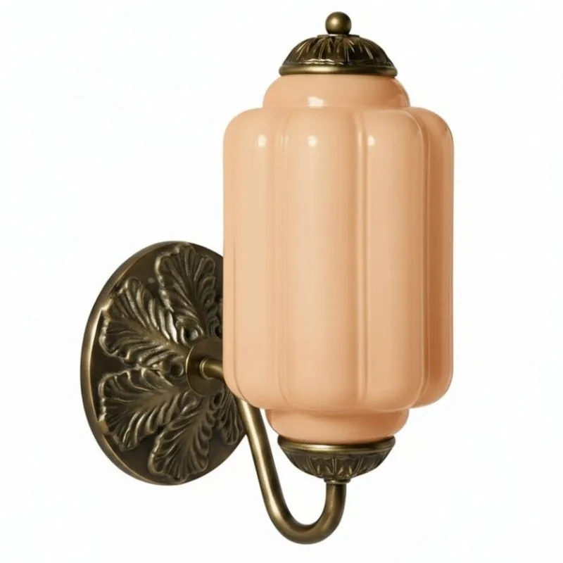 Eloise Vintage Sconce With Milk Glass Shade For Bedroom Or Hallway S194