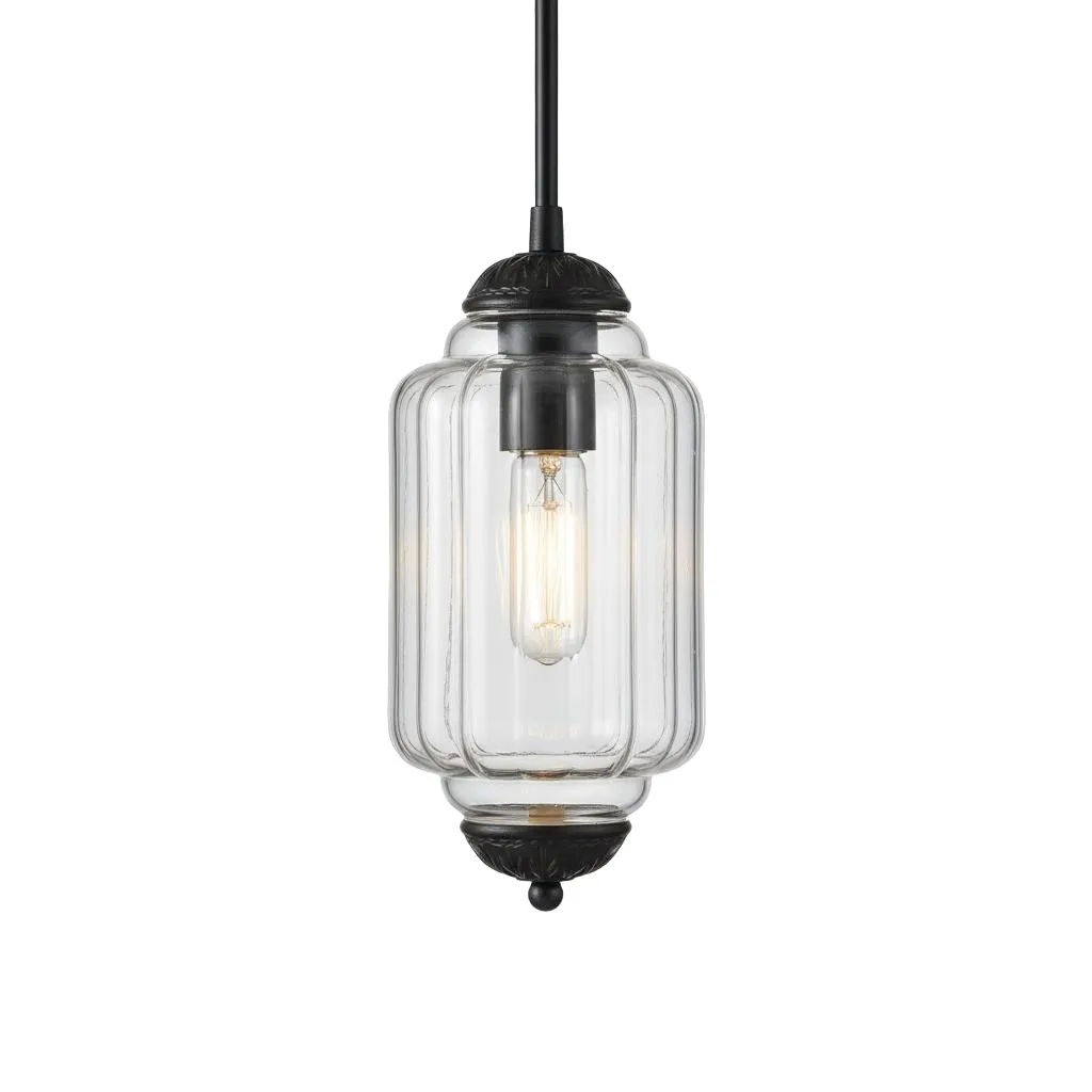Eloise Simple Glass Irregular Lantern Pendant Lamp G23