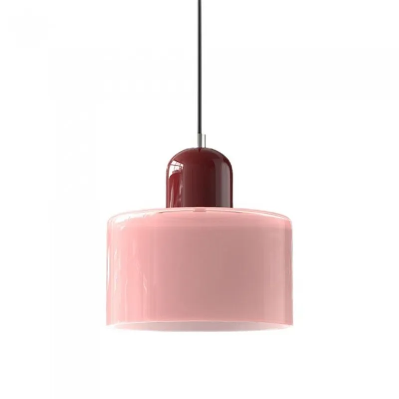 Nordic Morandi Cylinder Glass Pendant Lamp S101