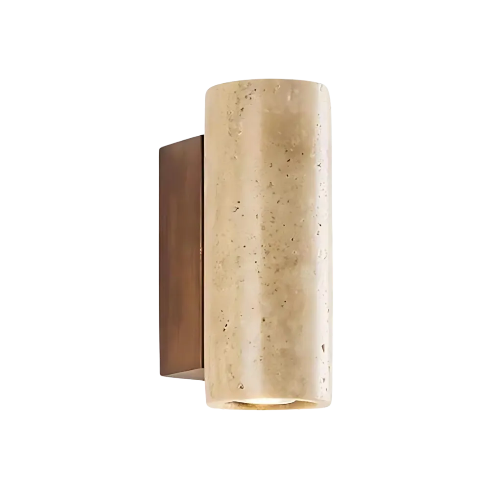 Wabi-Sabi Aura Travertine Wall Light D798