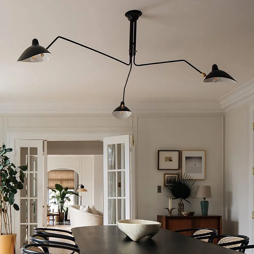 Industrial Adjustable Multi Arm Ceiling Light S17