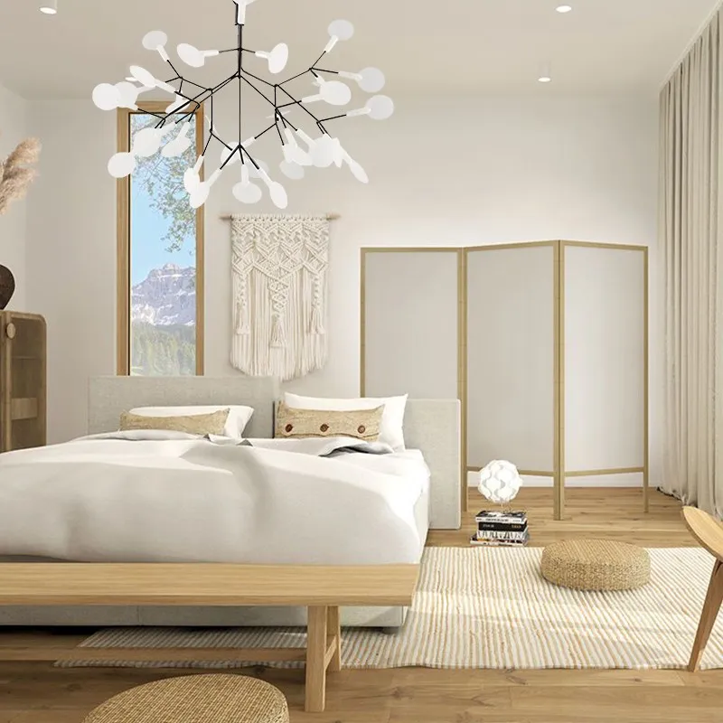 Scandinavian Branching LED Chandelier for Living Room