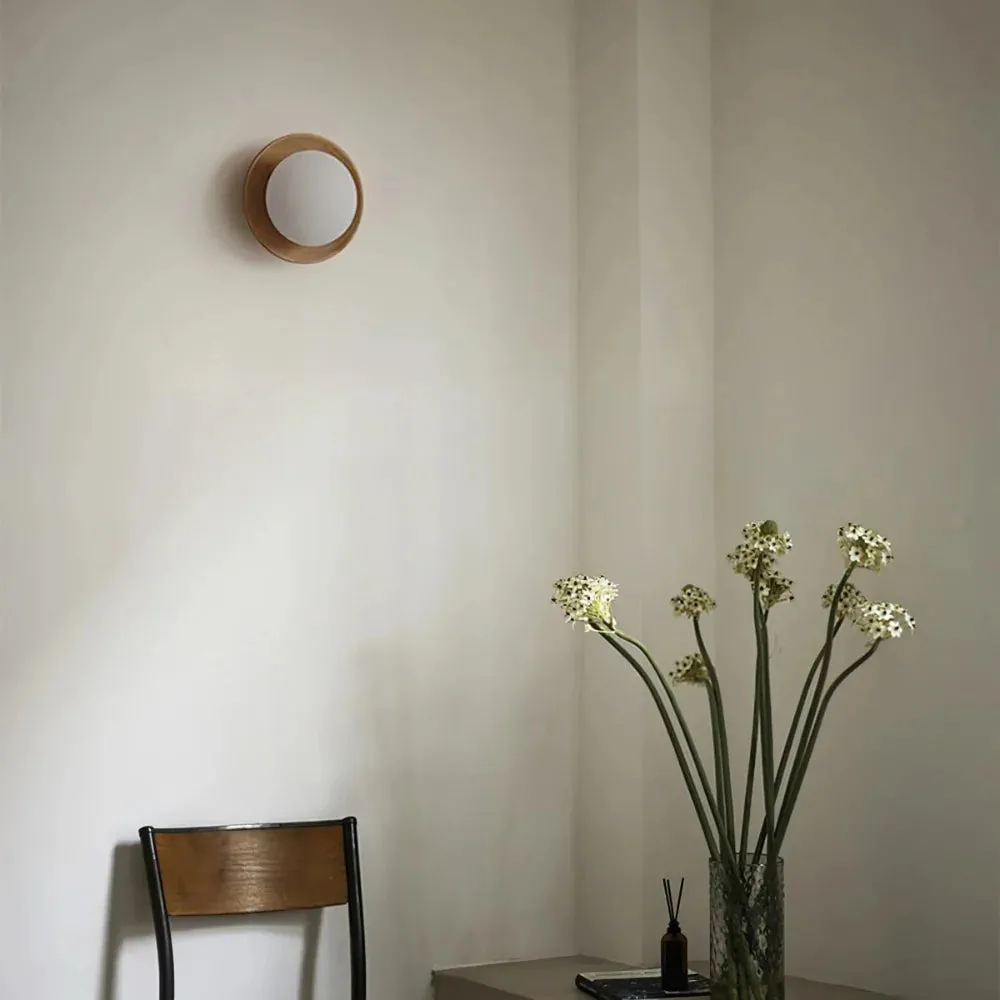 Nordic Minimalist Natural Wood LED Wall Light D780