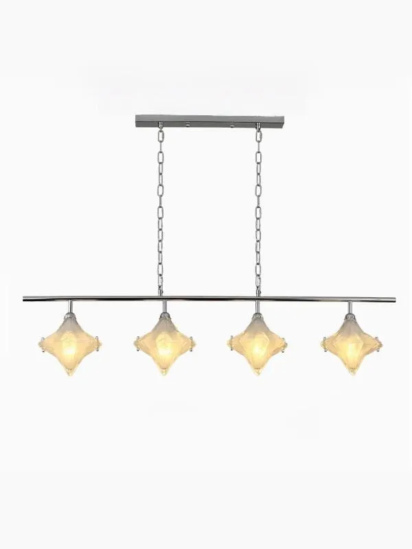 Art Deco Star Linear Pendant Light - Elegant Lighting for Kitchen Island - Astris Cassiopeia T440