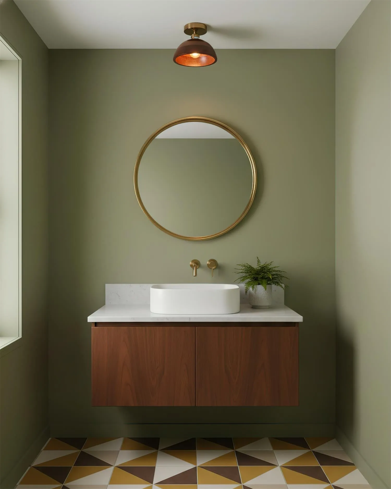 Collar Wood Ceiling Lamp D235