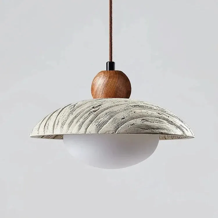 Wabi-sabi Style Travertine Cement Pendant Light D931