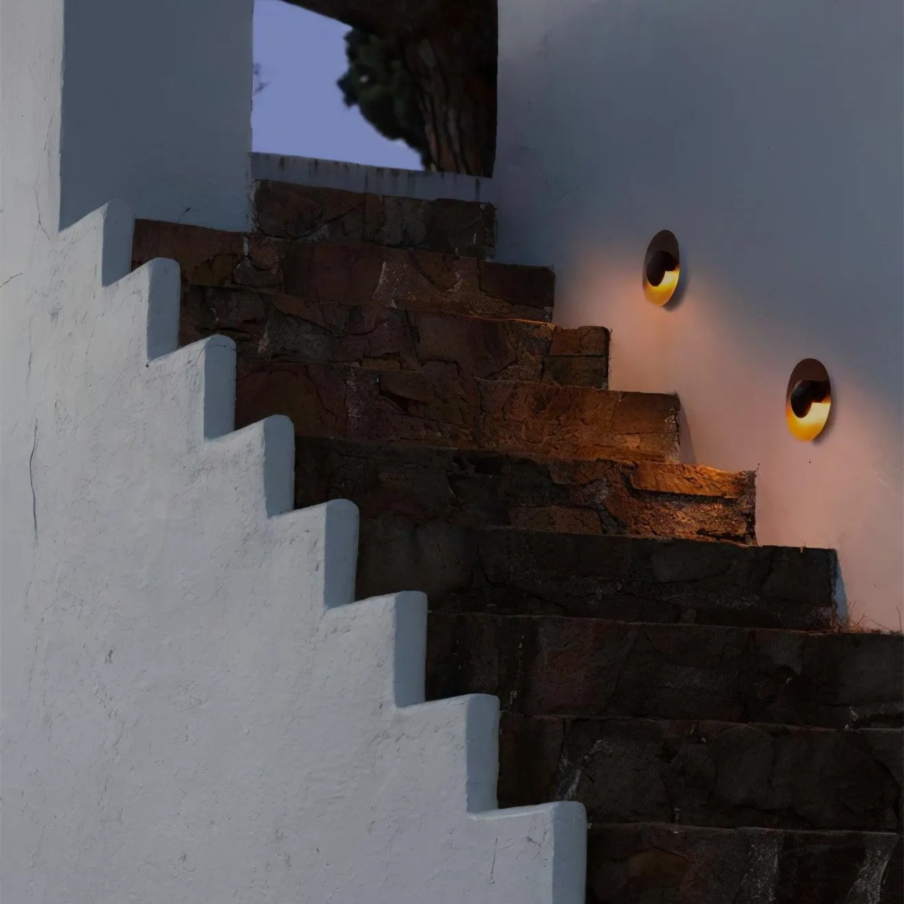 Simplicity Round Ginger Glow Wall Light S188