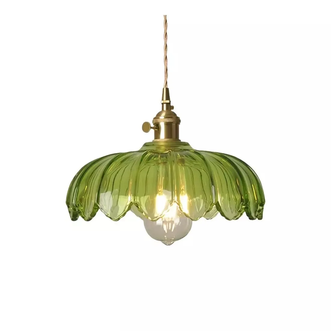 Retro Petal Glass Pendant Light S89