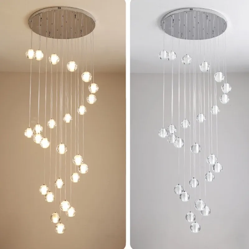Crystal Ball Pendant Light For Living Room