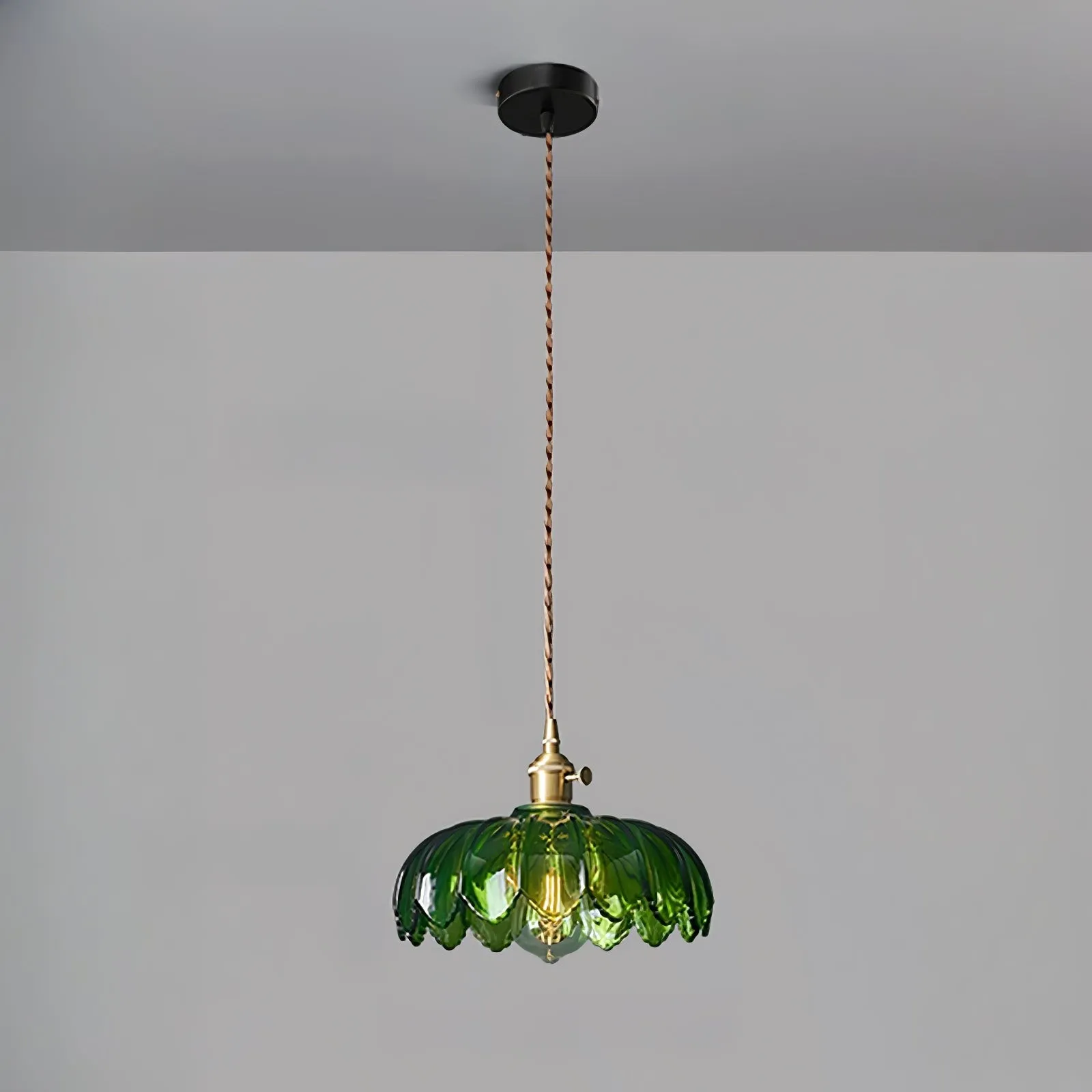 Retro Petal Green Pendant Lamp M58