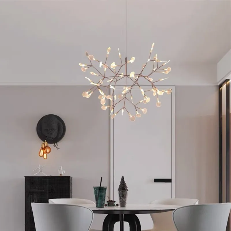 Scandinavian Branching LED Chandelier for Living Room