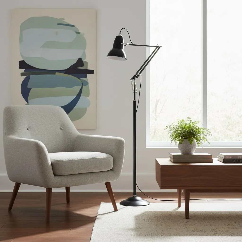 Modryx Classic Adjustable Floor Light with Refined Lines - Modern Functional Design for Home Interior Use T553