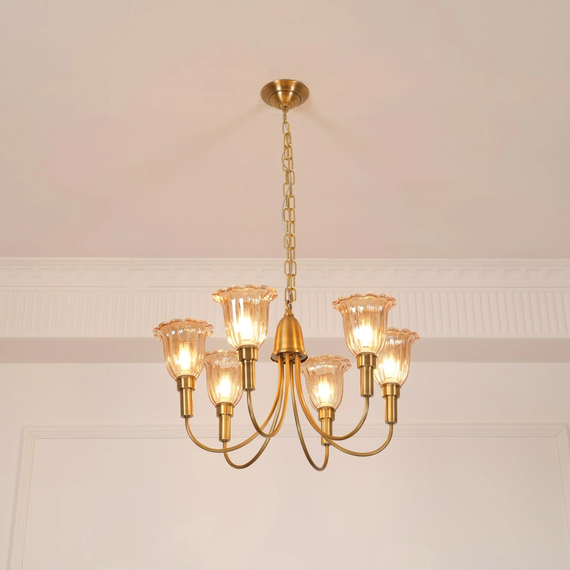 Columbia Brass Chandelier D505