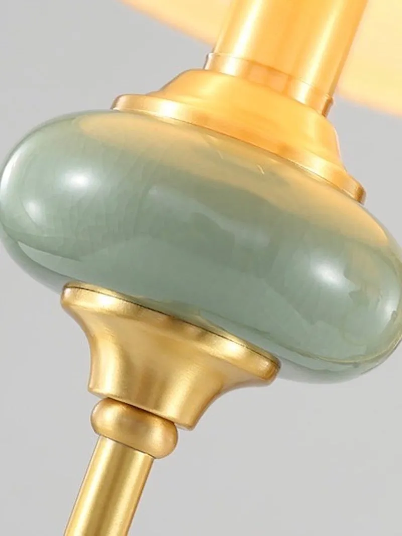 Elaris Elegant Fabric Copper Wall Sconce – Luxury European Style T447