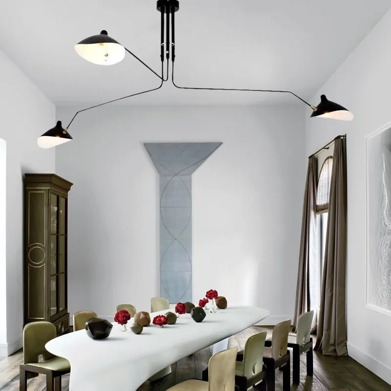 Industrial Adjustable Multi Arm Ceiling Light S17