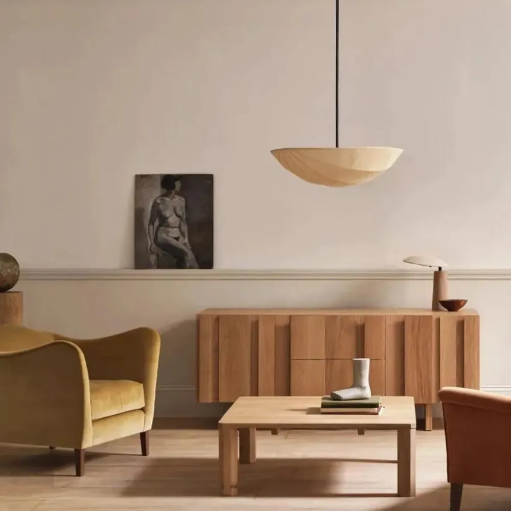 The Wabi-Sabi Canvas Linen Ceiling Light D783