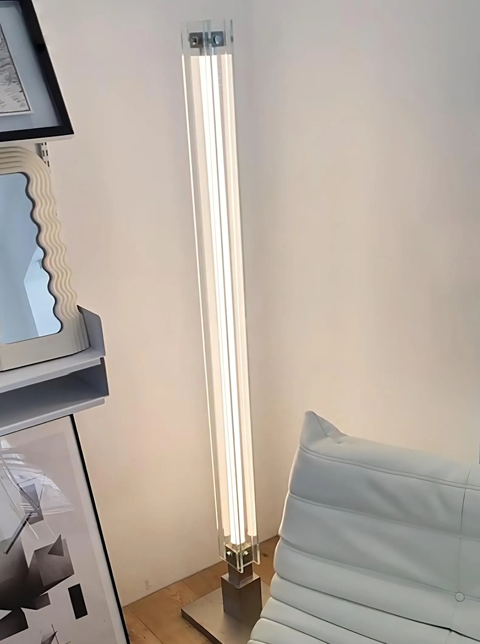 Industrial Style Minimalist Glass Floor Lamp S35