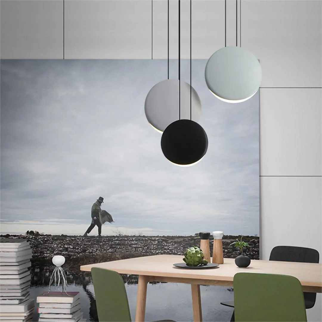 Modern Flattened Cosmos Pendant Light