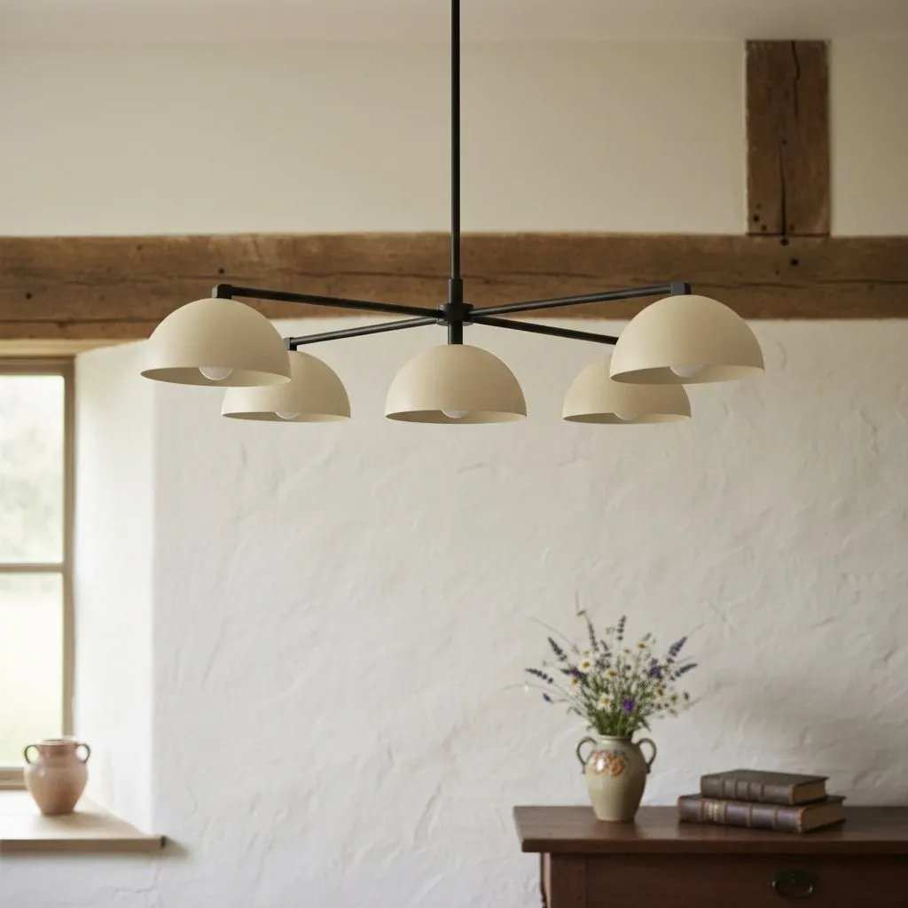Metio Dome Stylish Ceiling Chandelier - Timeless Home Lighting Accent T380