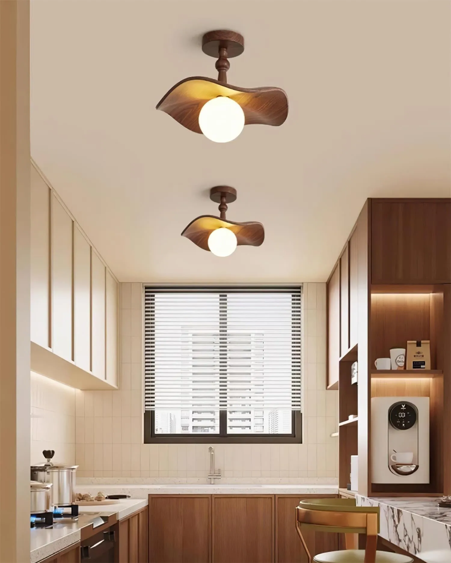 Nordic Wood Grain Ceiling Light P070