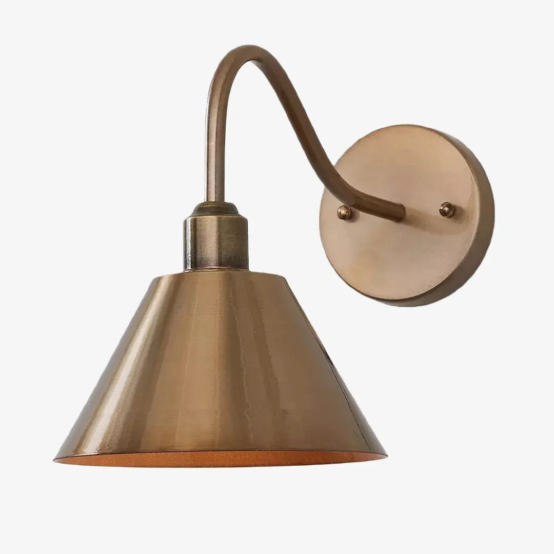Narix Tapered Metal Wall Sconce - Clean Industrial Design in Contemporary Style for Bedroom T543
