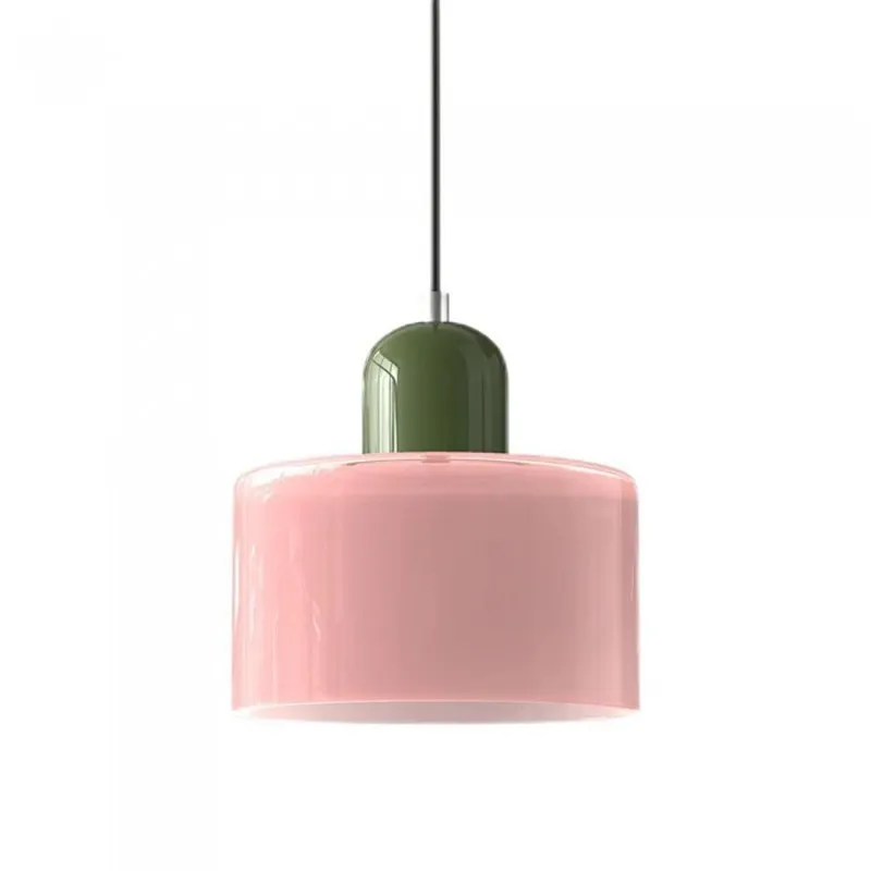 Nordic Morandi Cylinder Glass Pendant Lamp S101