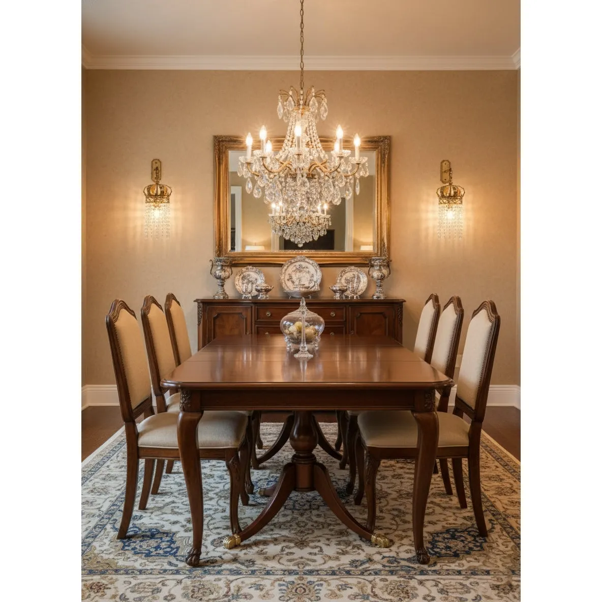 Timon Brass Crown Wall Lamp D745