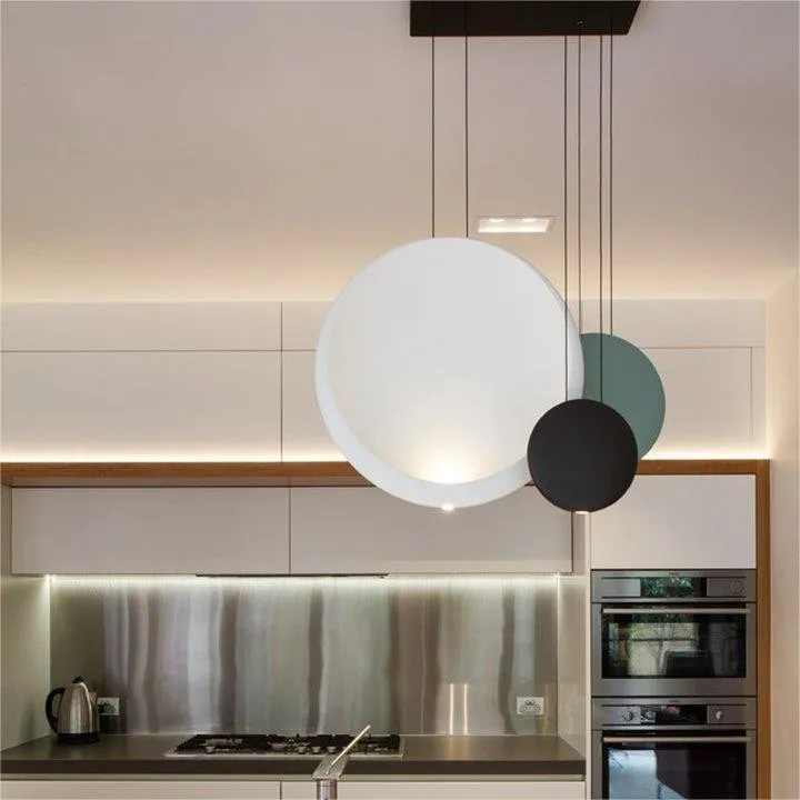 Modern Flattened Cosmos Pendant Light