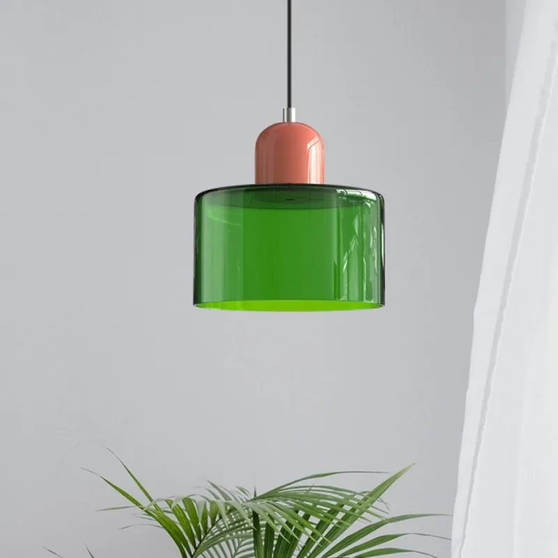 Nordic Morandi Cylinder Glass Pendant Lamp S101