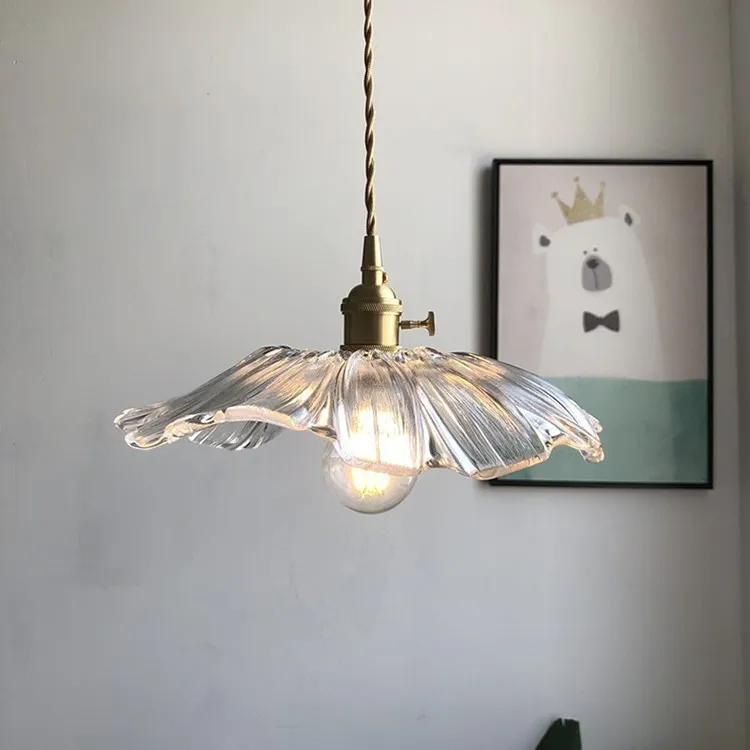 Tiffany Lotus Glass Pendant Light S55