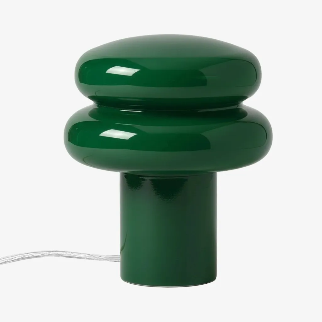 Orra Small Opal Table Lamp - Mushroom Glass Lamp for Living Room T422