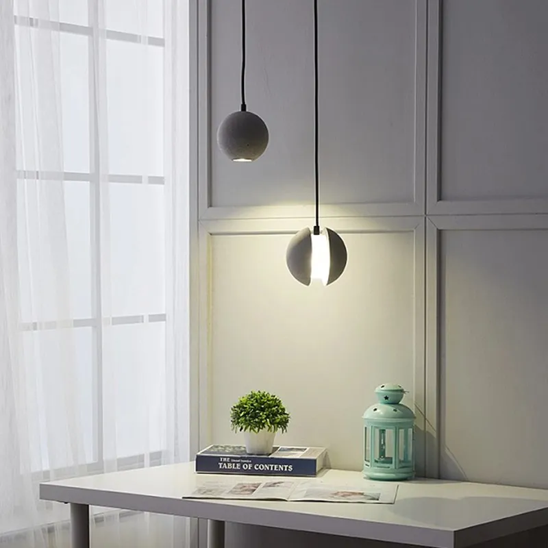 MARS Concrete Pendant Light For Living Room