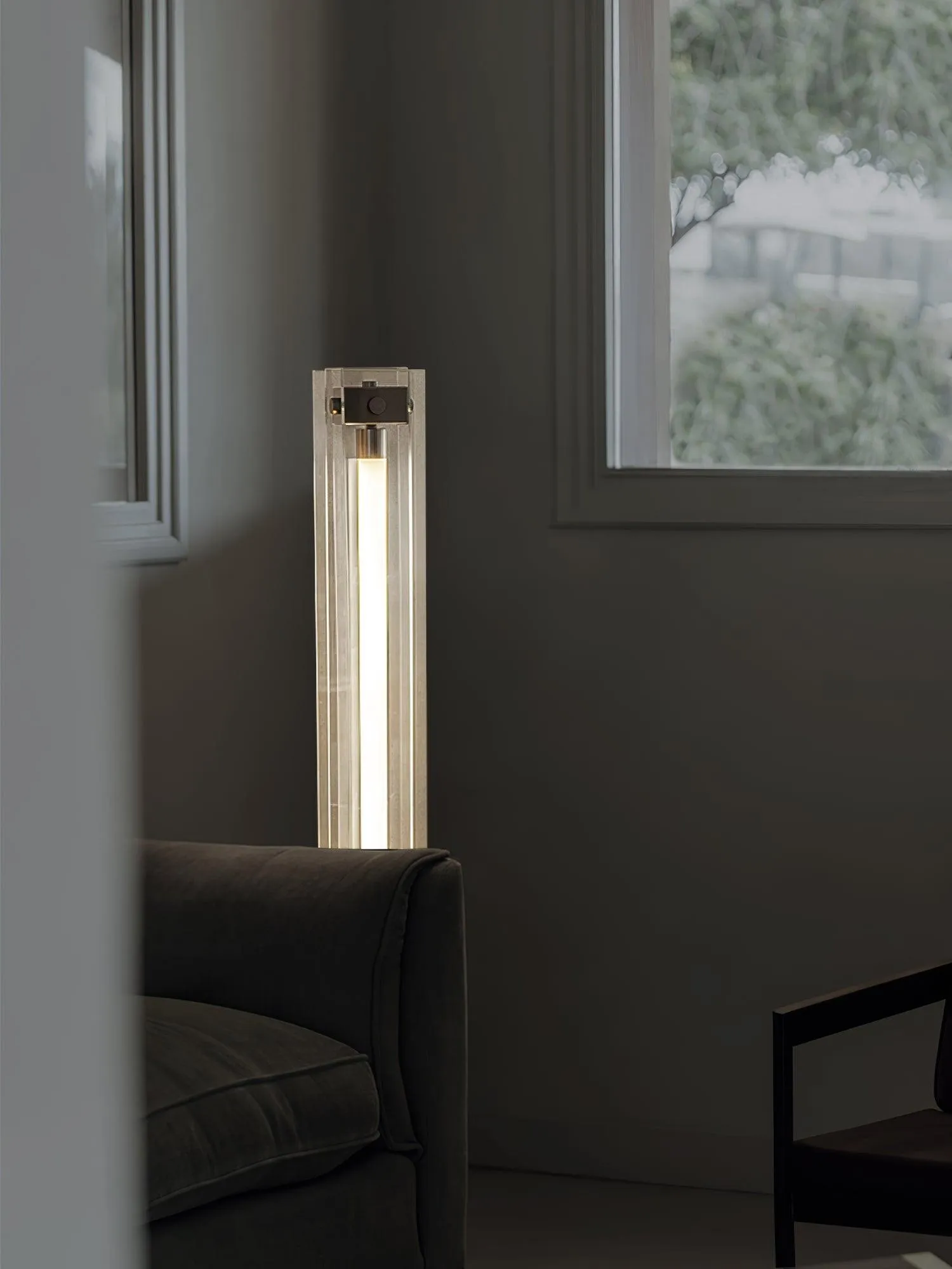 Industrial Style Minimalist Glass Floor Lamp S35