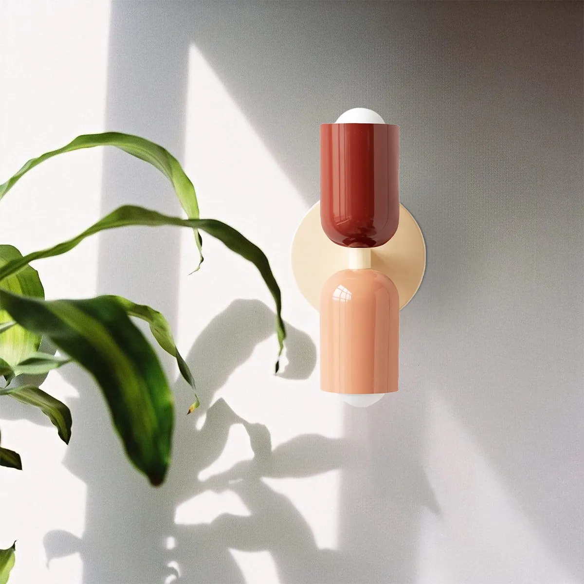 Colorful Double Head Up Down Wall Sconce S113