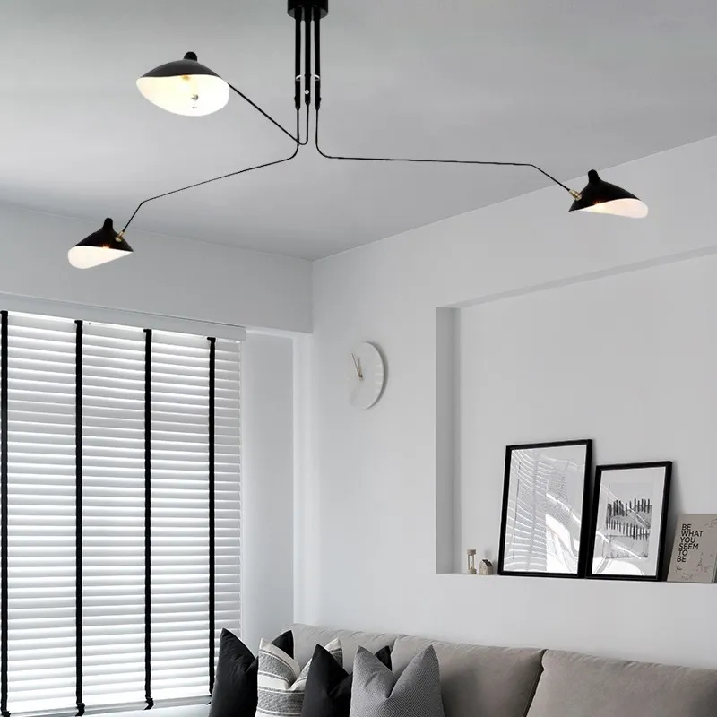 Industrial Adjustable Multi Arm Ceiling Light S17
