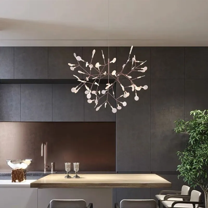 Scandinavian Branching LED Chandelier for Living Room