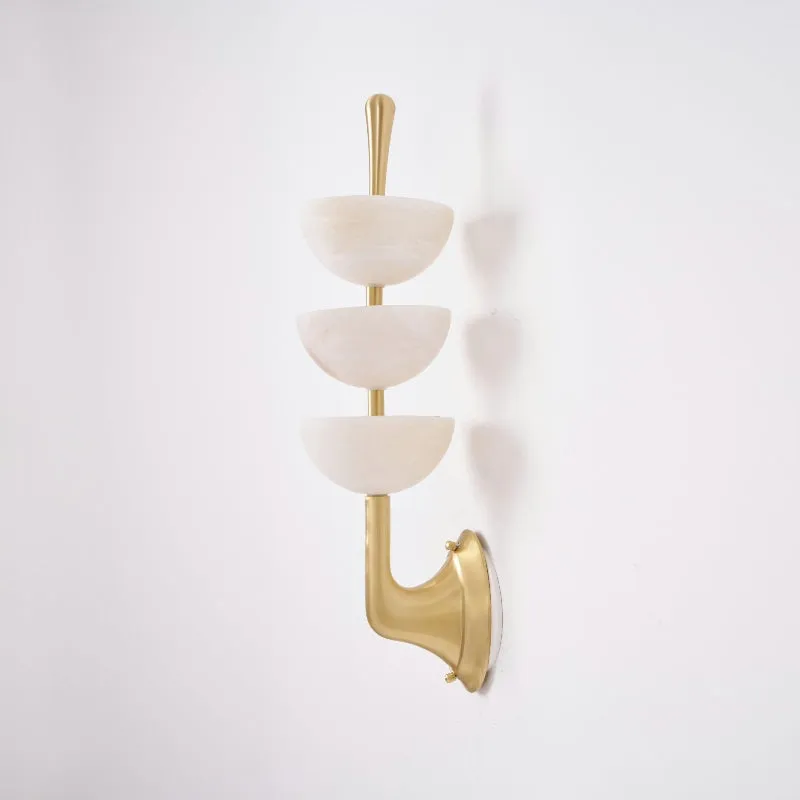 Triple Alabaster Wall Lamp D565