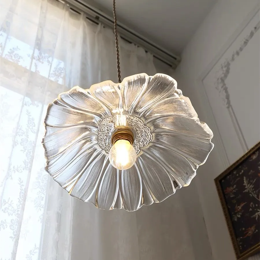 Tiffany Lotus Glass Pendant Light S55