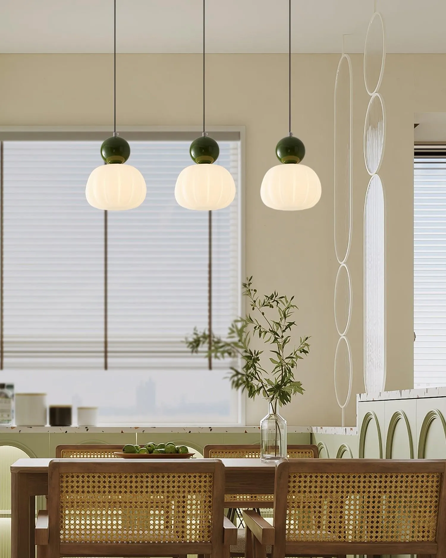 French Vintage Cream Pendant Lamp M129