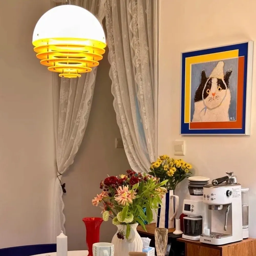 Bauhaus Sunset Ambient Pendant Lamp - Glass Acrylic Pendant Lamp S192