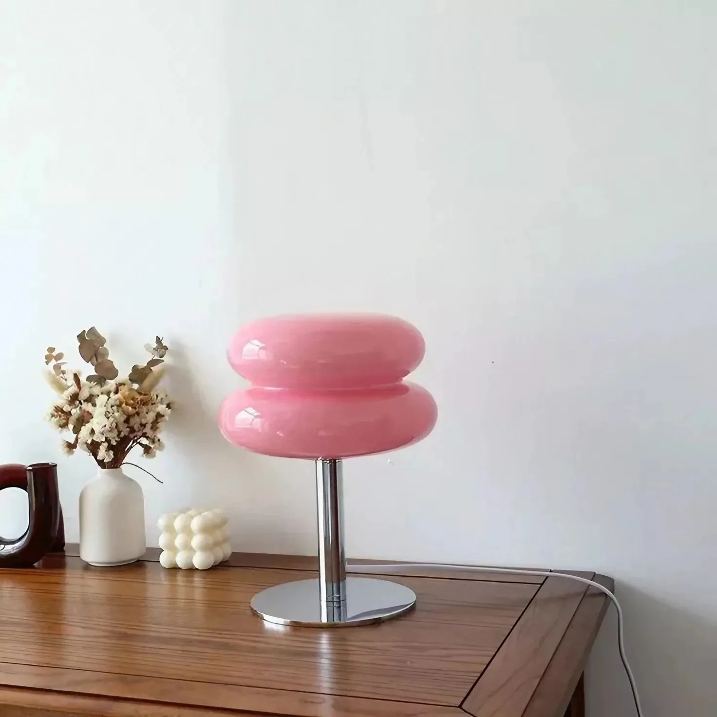 Bauhaus Lollipop Ripple Glass Table Lamp S18