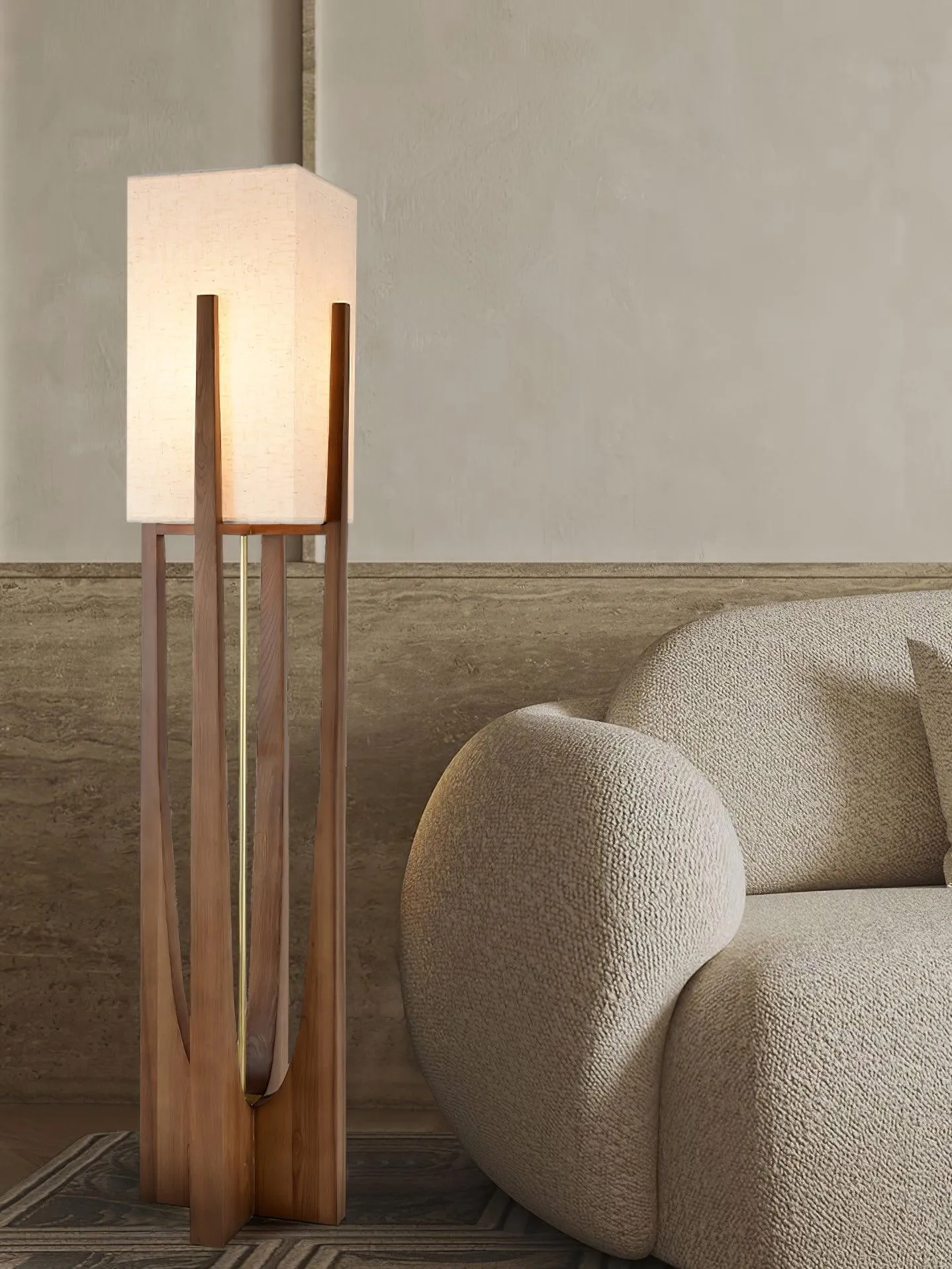 Vintage Wabi Style Floor Lamp M382