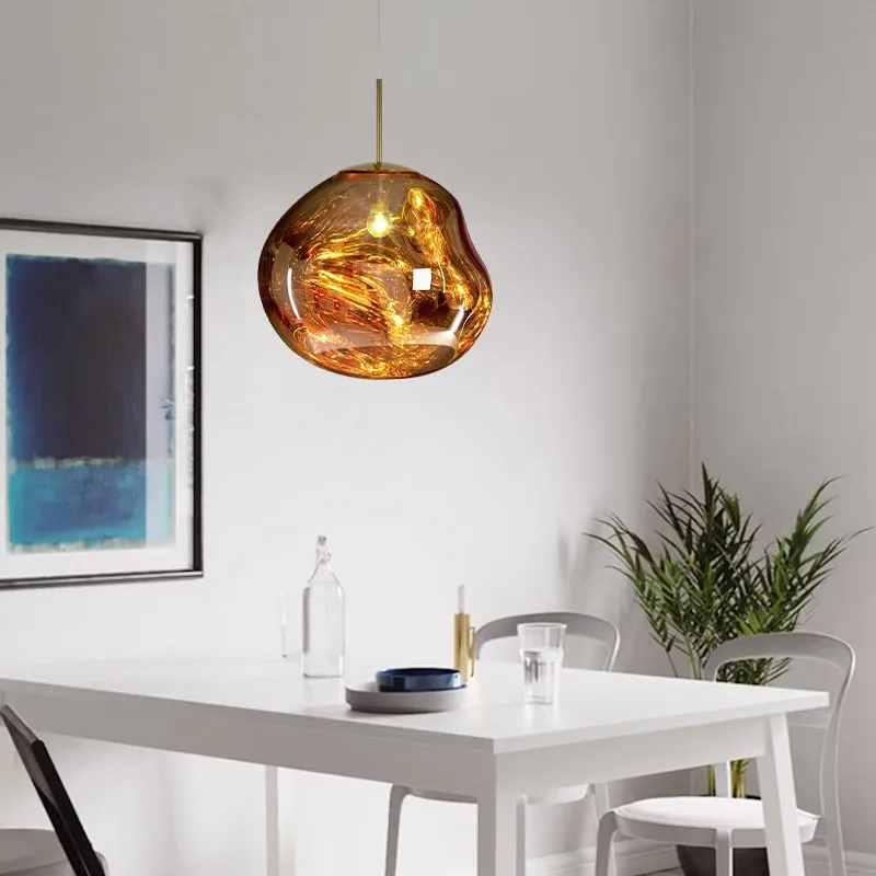 Dynamic Surface Pendant Light For Living Room S09
