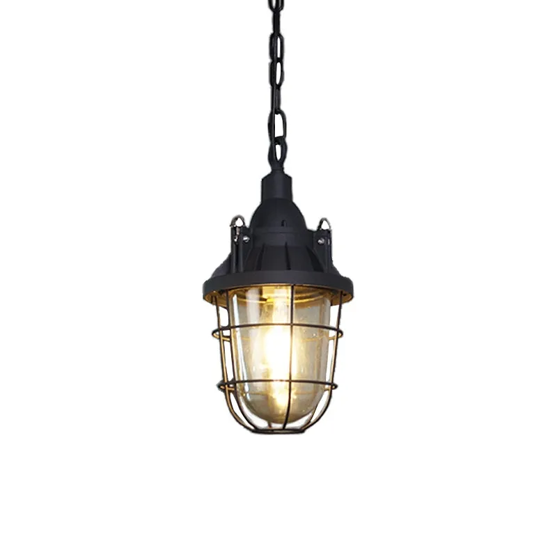 Bulkhead Cage Pendant Light D629