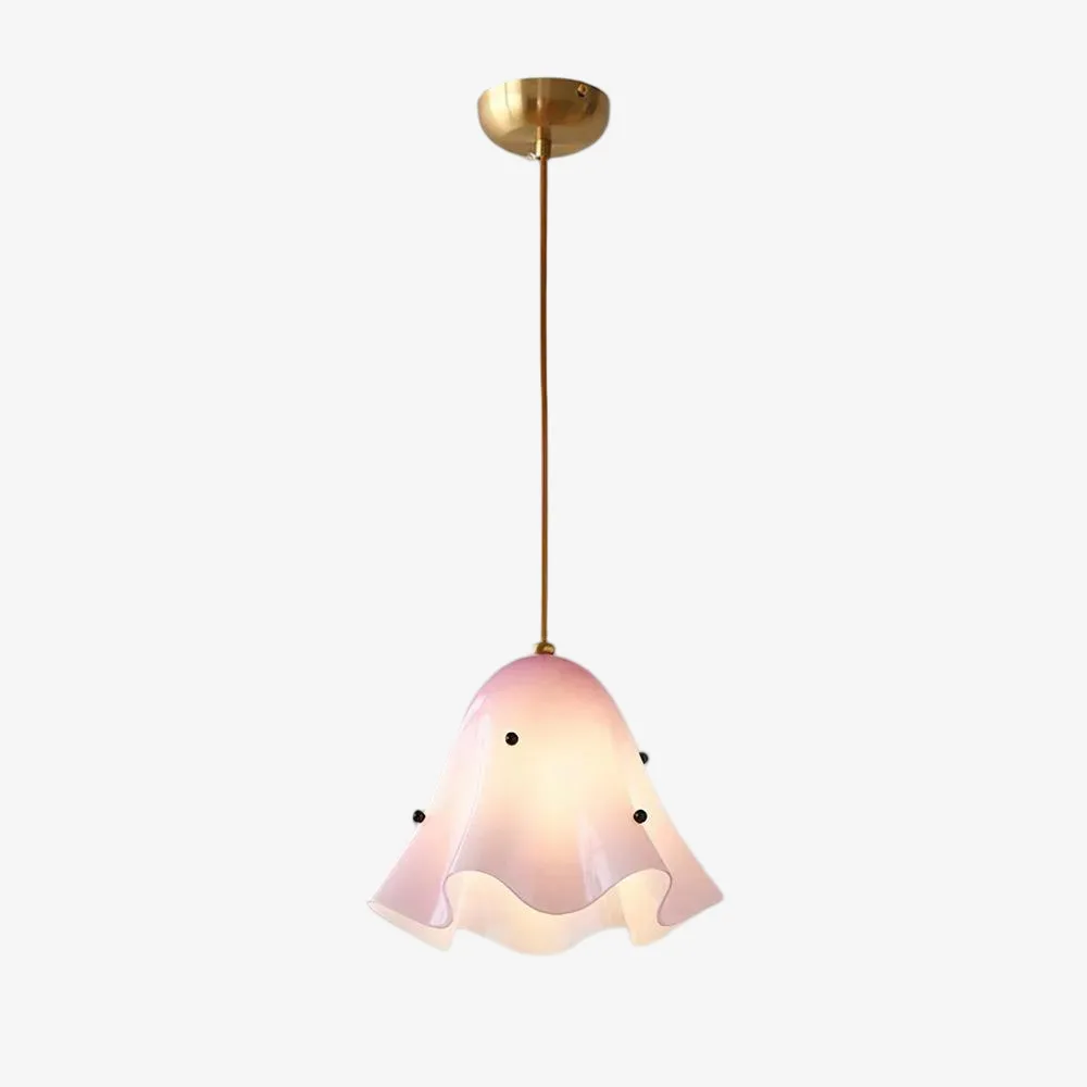 Bellina Artistic Glass Pendant Light - Modern Bloom Inspired Hanging Ceiling Lamp T279