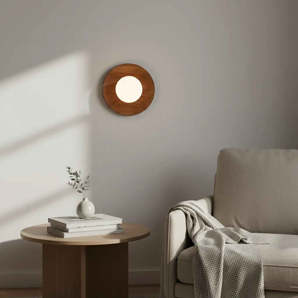 Nordic Minimalist Natural Wood LED Wall Light D780