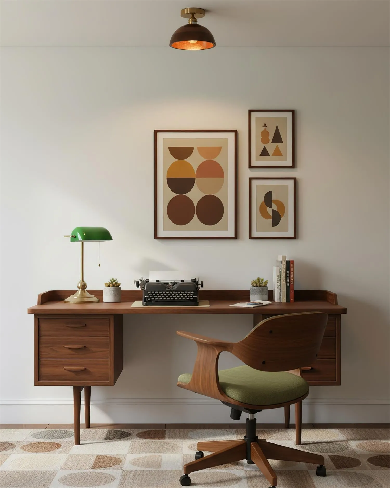 Collar Wood Ceiling Lamp D235