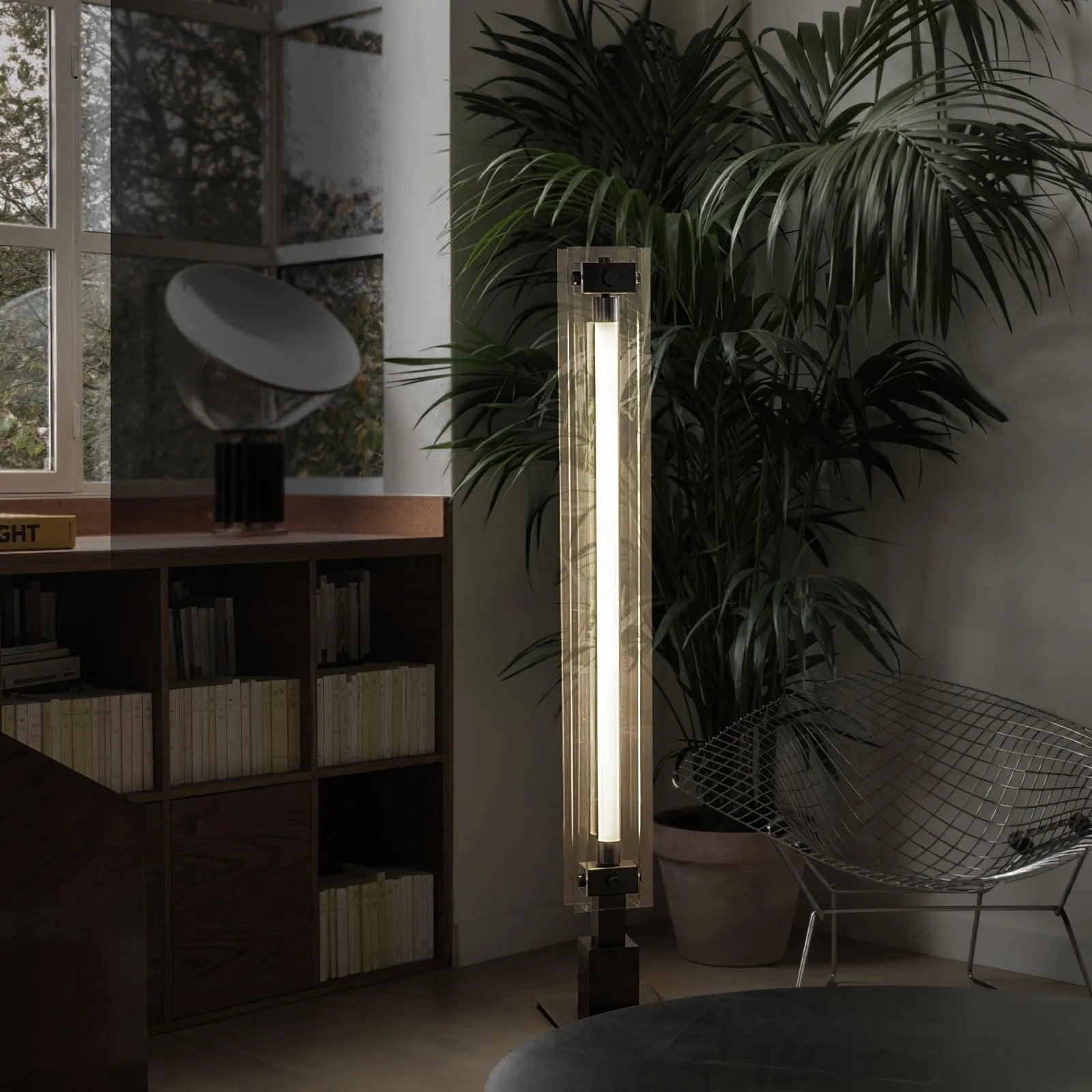Industrial Style Minimalist Glass Floor Lamp S35