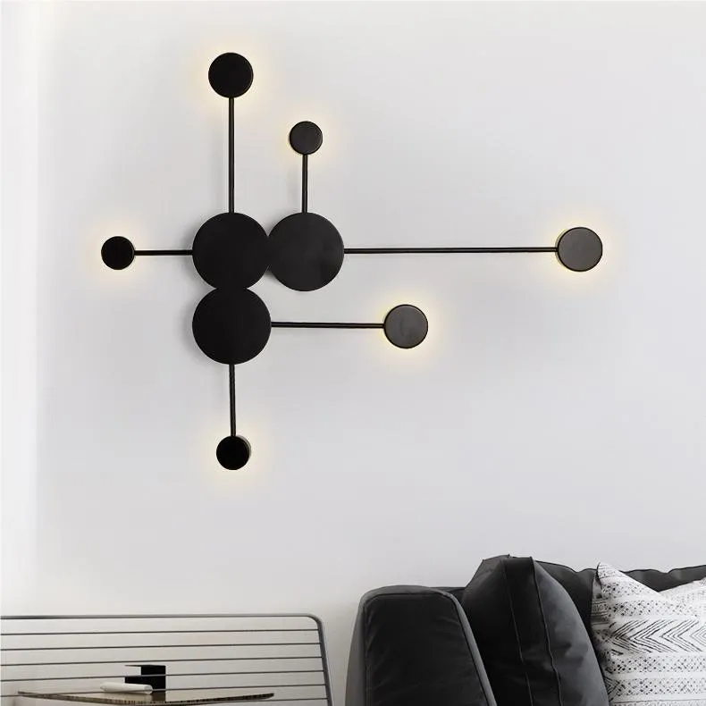 Modern Art Circle Linear LED Wall Light S102